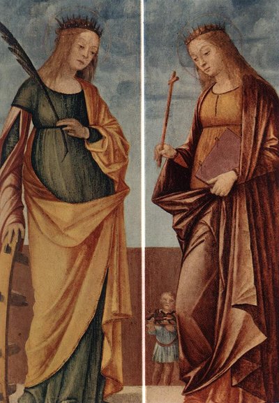 Heilige Katharina von Alexandria und heilige Veneranda von Vittore Carpaccio